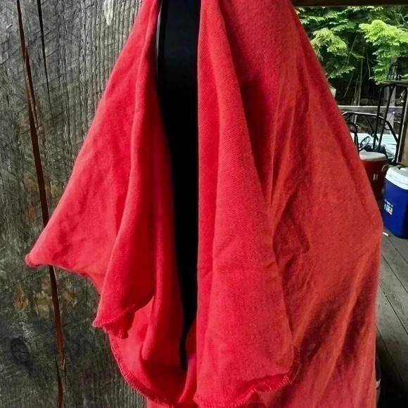 Peachy/Orange/Salmon Colored Slit Sleeve Lightweight Top Womens Sz L By Express - Picture 3 of 5